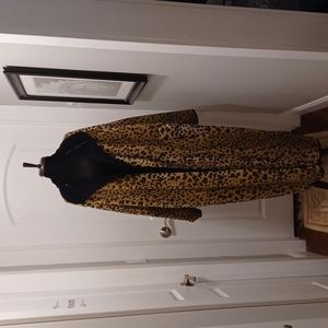 Reversible Coat Faux Suede/Fleece